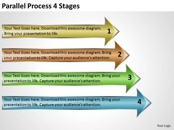 Business Diagram Parallel Process 4 Stages Mba Models And Frameworks