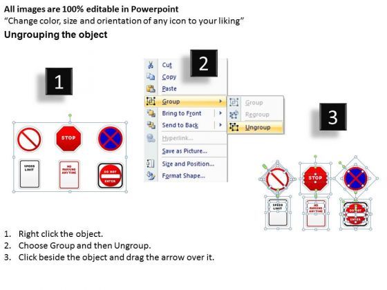 Business Diagram Traffic Lights Icons Business Finance Strategy Development