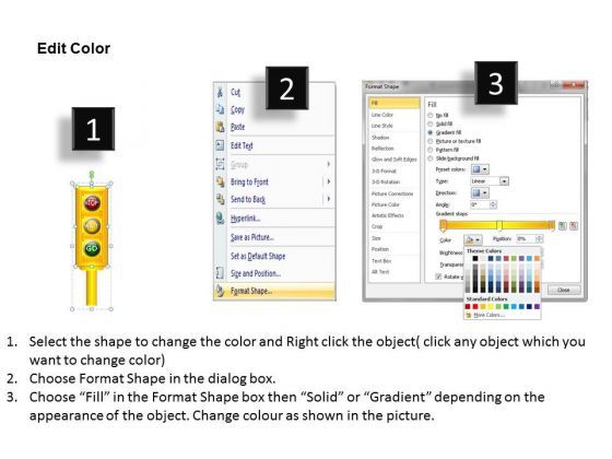 Business Diagram Traffic Lights Icons Business Framework Model