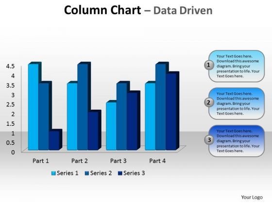 Business Editable PowerPoint Templates Business Beveled Column Chart ...