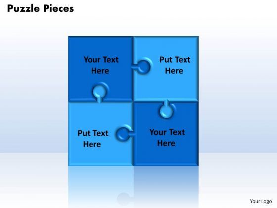 Business Image PowerPoint Templates Business Interconnected Jigsaw ...