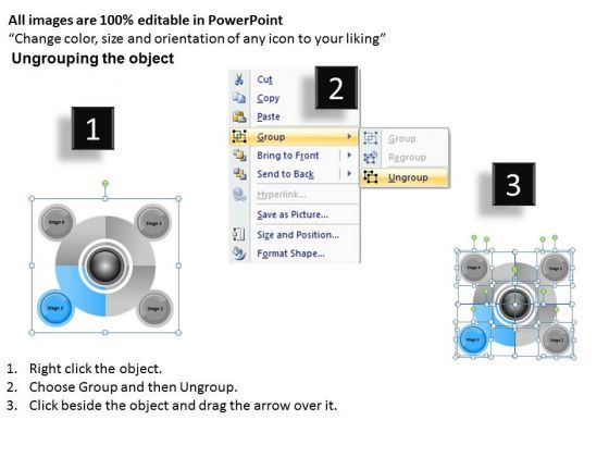 Business Life Cycle Diagram Implementation Of Plan 4 Stages Ppt PowerPoint Slides Slide02