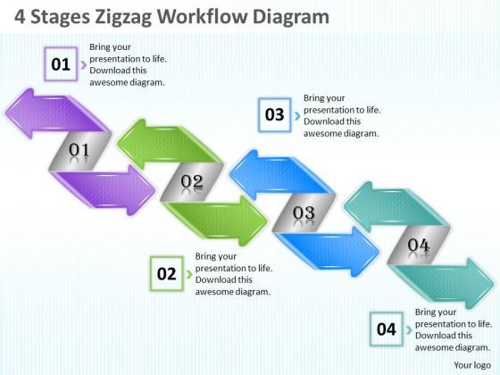 business_strategy_planning_4_stages_zigzag_workflow_diagram_project_management_ppt_slide_1.jpg