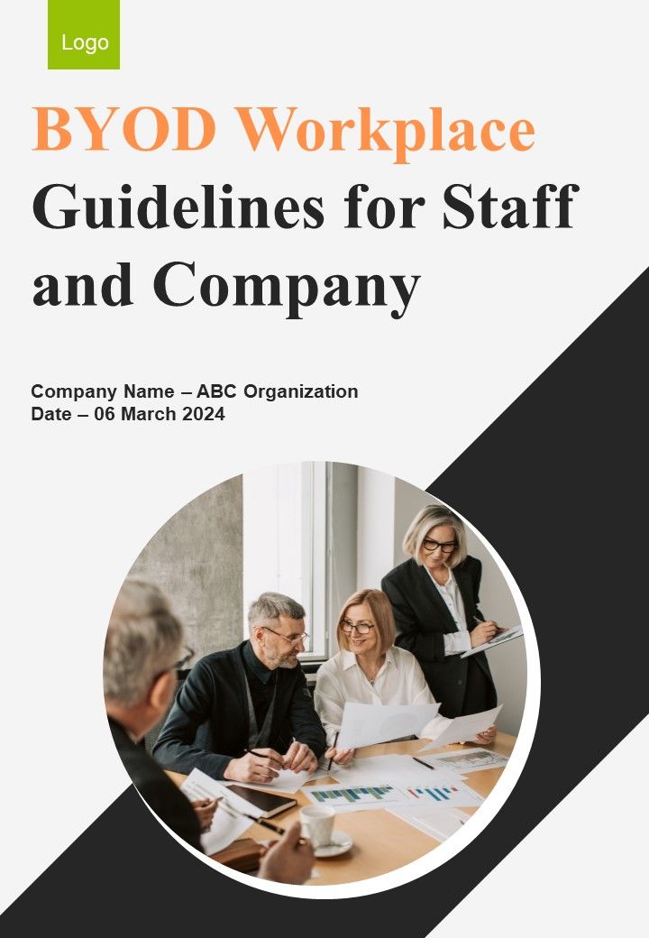 BYOD Workplace Guidelines For Staff And Company Handbook