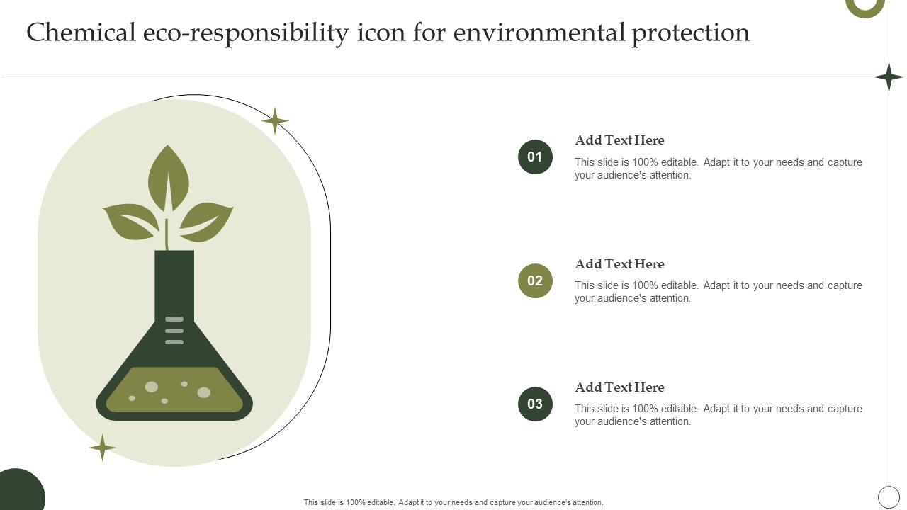 Chemical Eco Responsibility Icon For Environmental Protection Graphics Pdf