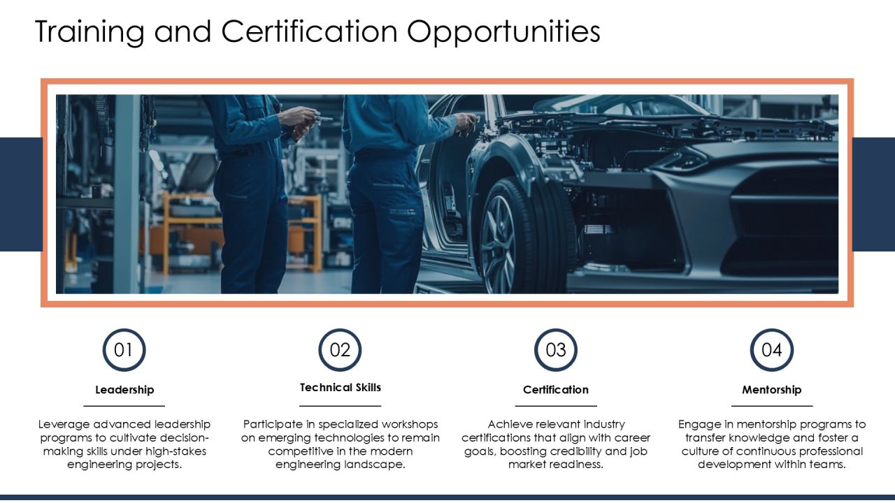 Chief Engineer Technical Development Program PPT Designs AT Slide13