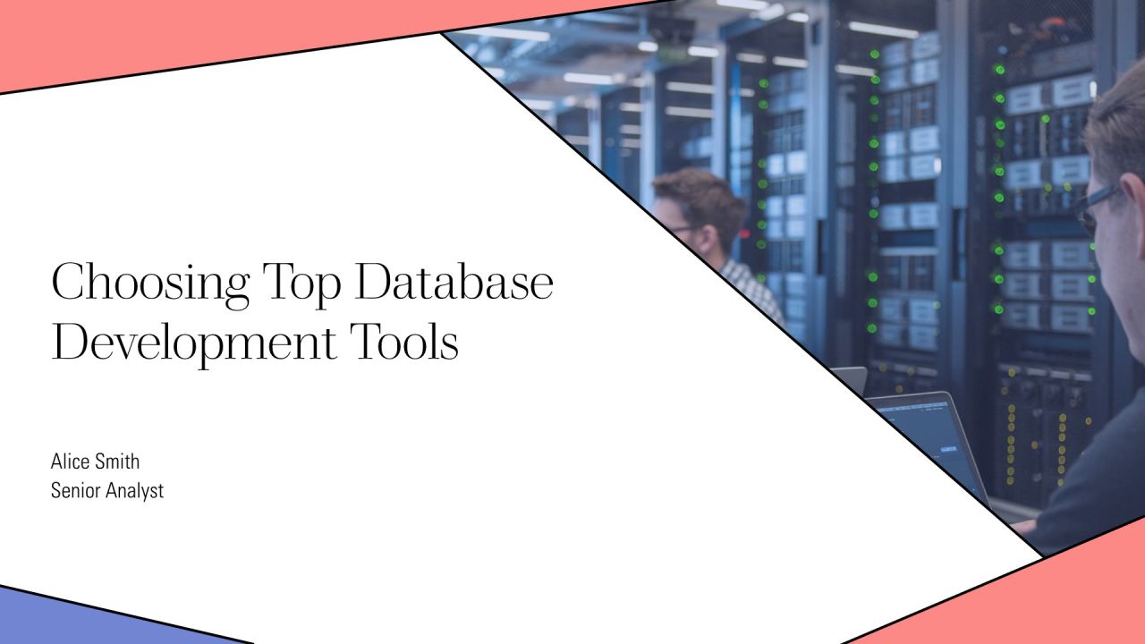 Choosing Top Database Development Tools PPT Example AT