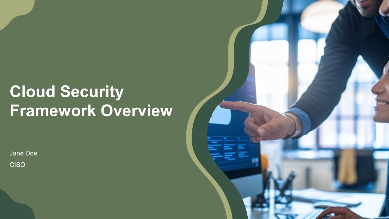 Cloud Security Framework Overview PPT Structure AT