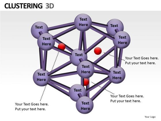 Clustering 3d Tech PowerPoint Slides And Ppt Diagram Templates