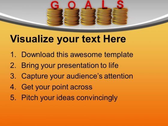 Coins Stacks Showing Business Goals Targets PowerPoint Templates Ppt Backgrounds For Slides 0313 Slide02