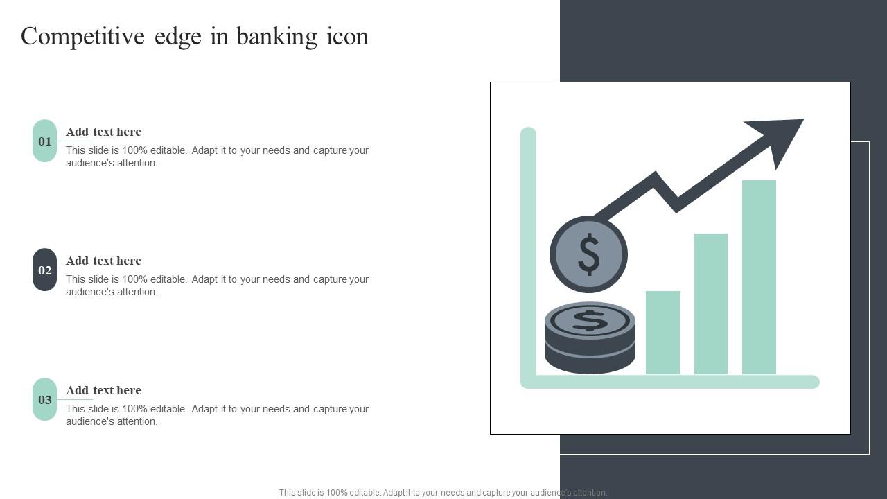 Competitive Edge In Banking Icon Diagrams Pdf