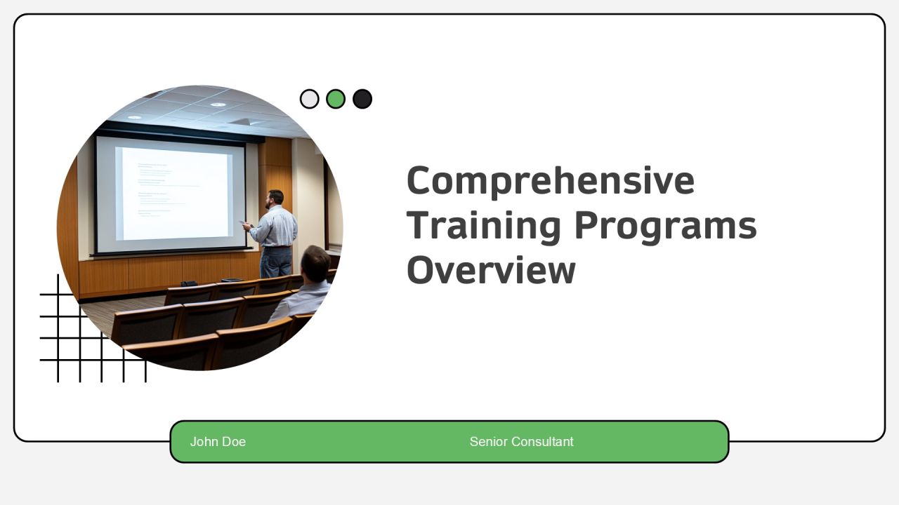 Comprehensive Training Programs Overview PPT Graphics AT