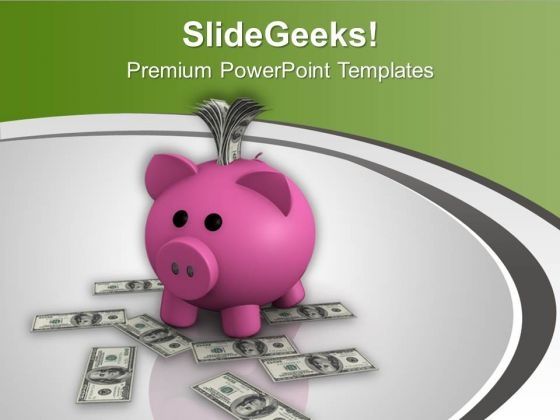 Computer Generated 3d Image Of Savings PowerPoint Templates Ppt ...
