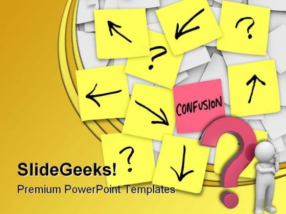 Confusion Business PowerPoint Template 0810