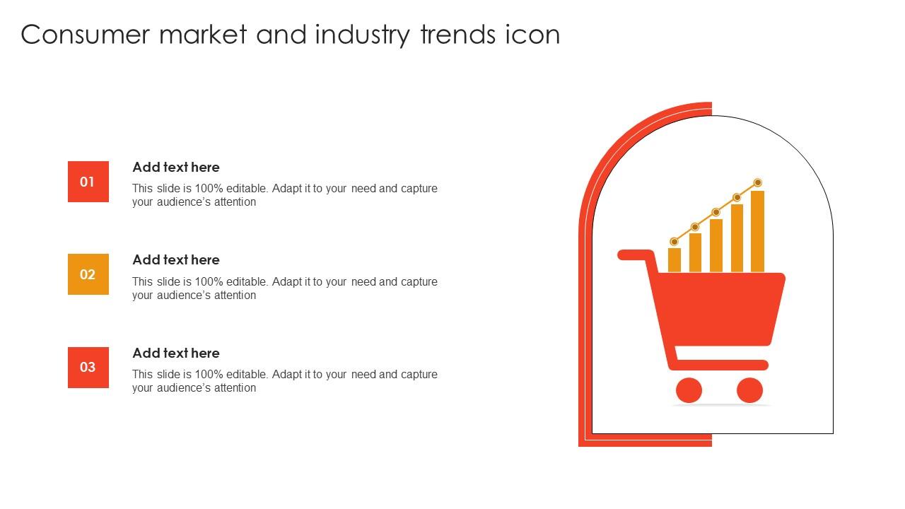 Consumer Market And Industry Trends Icon Portrait Pdf