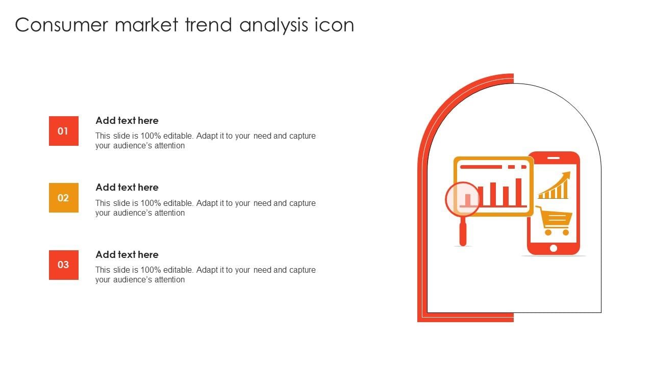 Consumer Market Trend Analysis Icon Summary Pdf