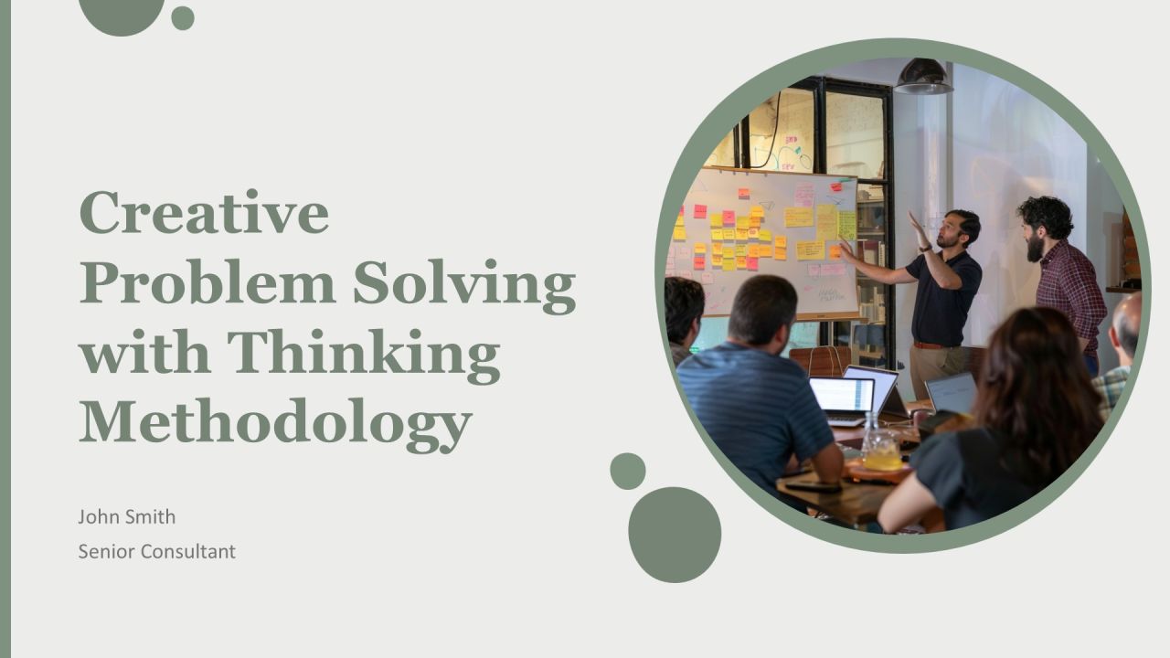 Creative Problem Solving With Thinking Methodology PPT Information AT