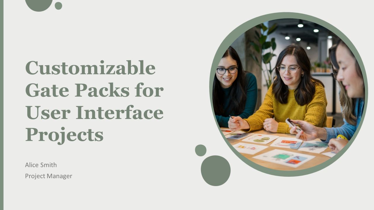 Customizable Gate Packs For User Interface Projects PPT Presentation AT