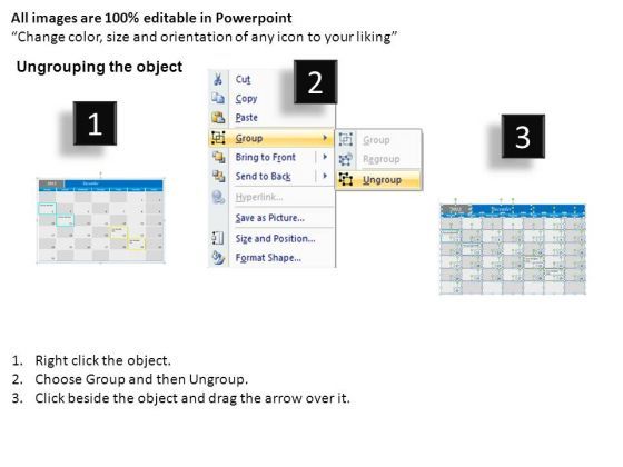 December 2012 Calendar For PowerPoint