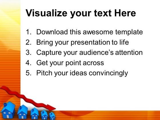 Decrease In Prices Concept Real Estate PowerPoint Templates And PowerPoint Themes 0912 Slide03