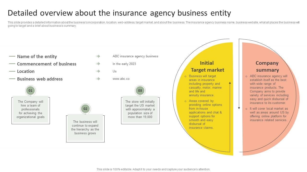 Detailed Overview About The Insurance Insurance Agency Startup Business Plan Go To Market Strategy Icons Pdf