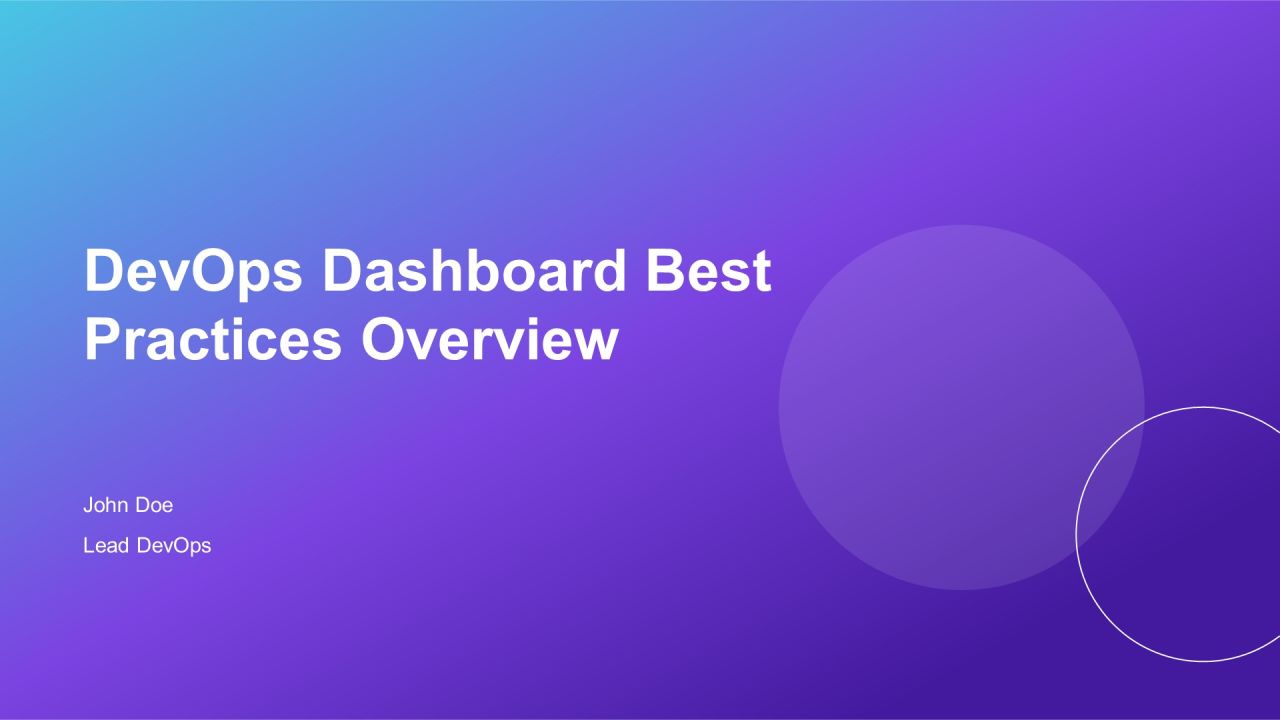 Devops Dashboard Best Practices Overview PPT Sample AT