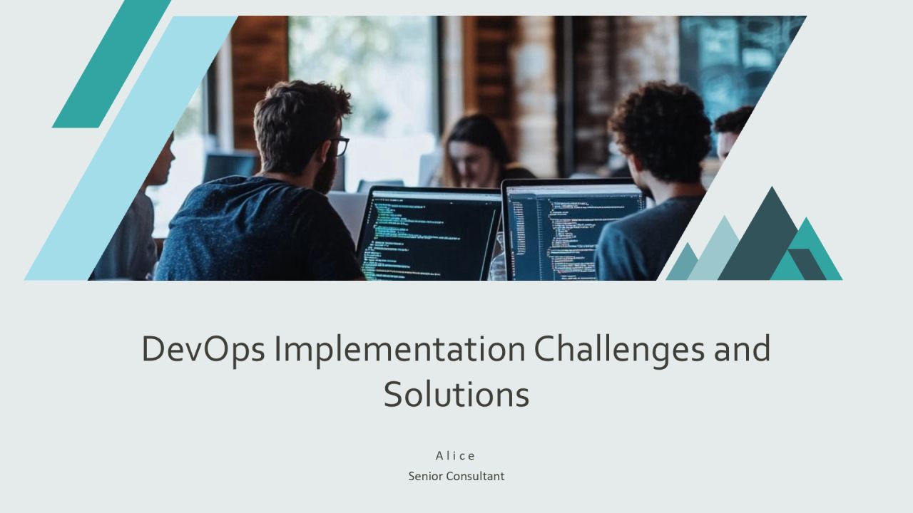 Devops Implementation Challenges And Solutions PPT Guidelines AT