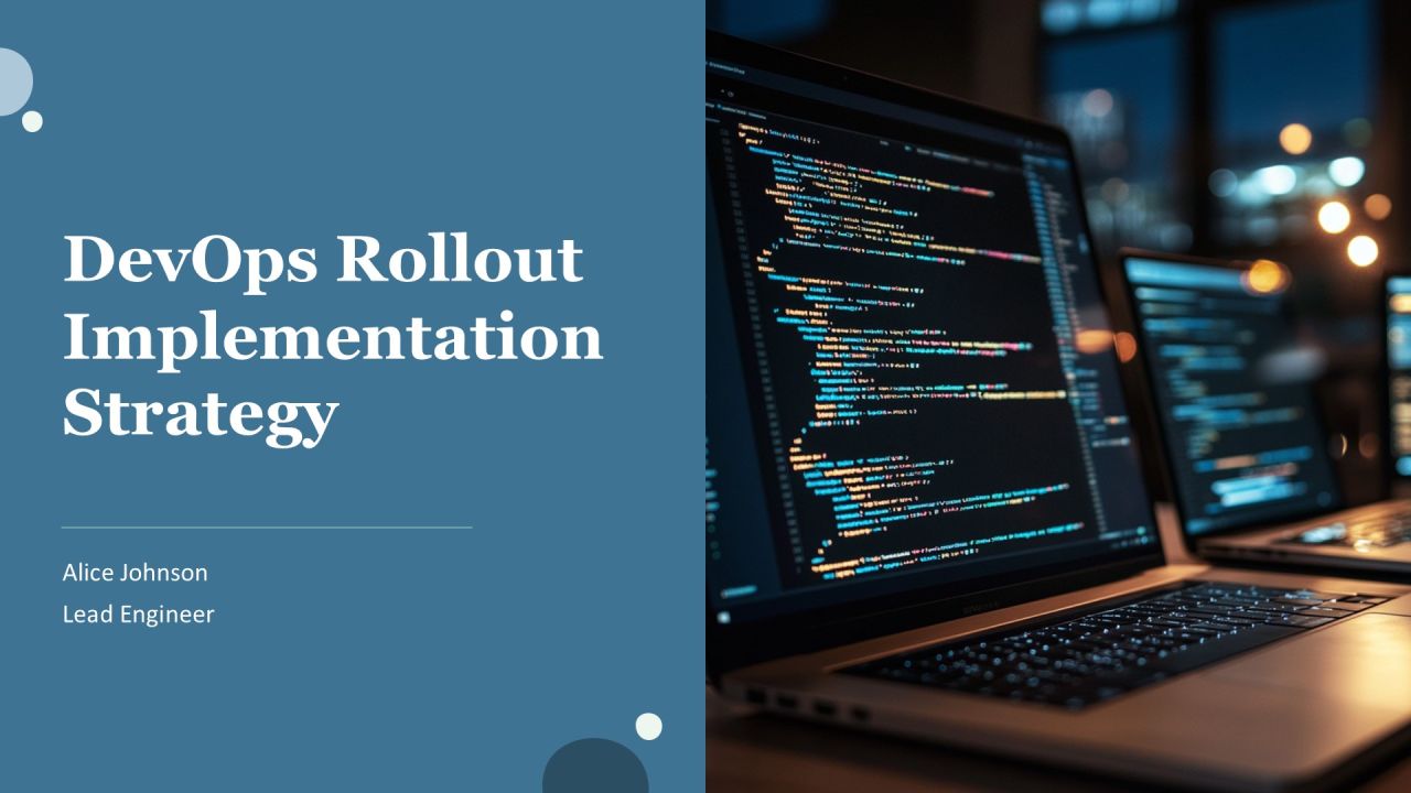 Devops Rollout Implementation Strategy PPT Powerpoint AT