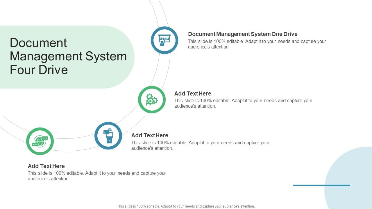 Document Management System Four Drive In Powerpoint And Google Slides Cpb