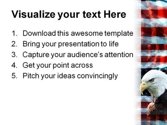 Eagle01 Animal PowerPoint Template 1110 Slide03