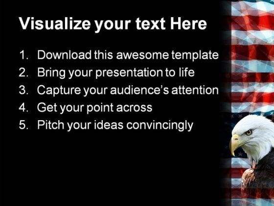 Eagle01 Animal PowerPoint Template 1110 Slide02