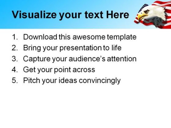 Eagle02 Animal PowerPoint Template 1110 Slide03