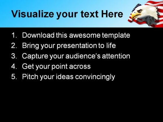 Eagle02 Animal PowerPoint Template 1110 Slide02