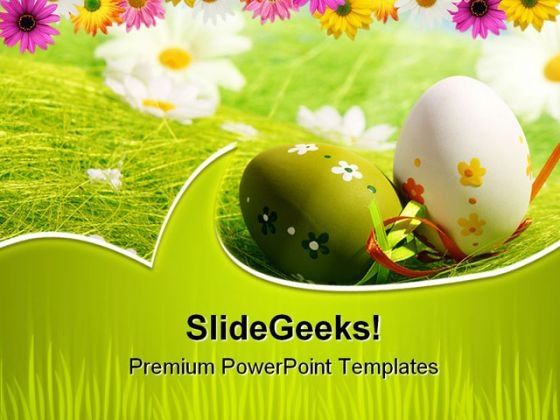 Easter Eggs Festival PowerPoint Backgrounds And Templates 0111 Slide01