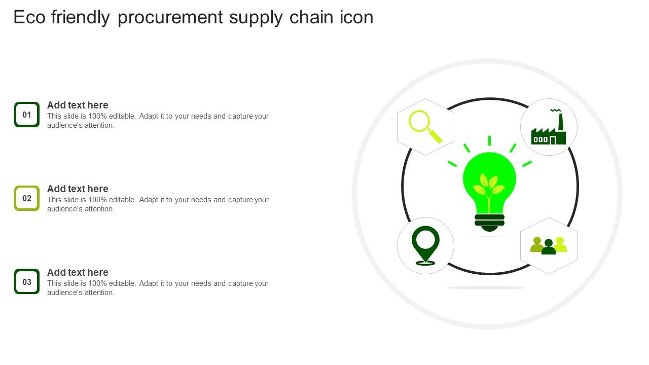 Eco Friendly Procurement Supply Chain Icon Structure Pdf