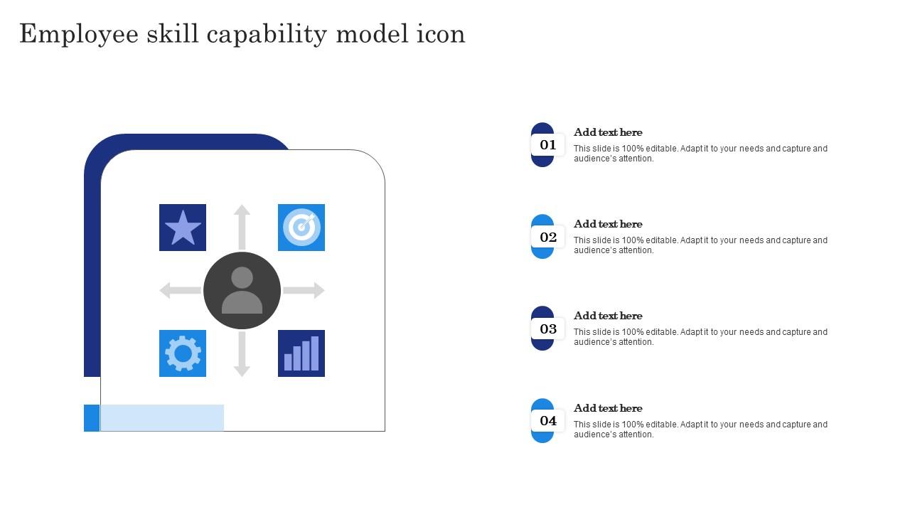 Employee Skill Capability Model Icon Professional Pdf