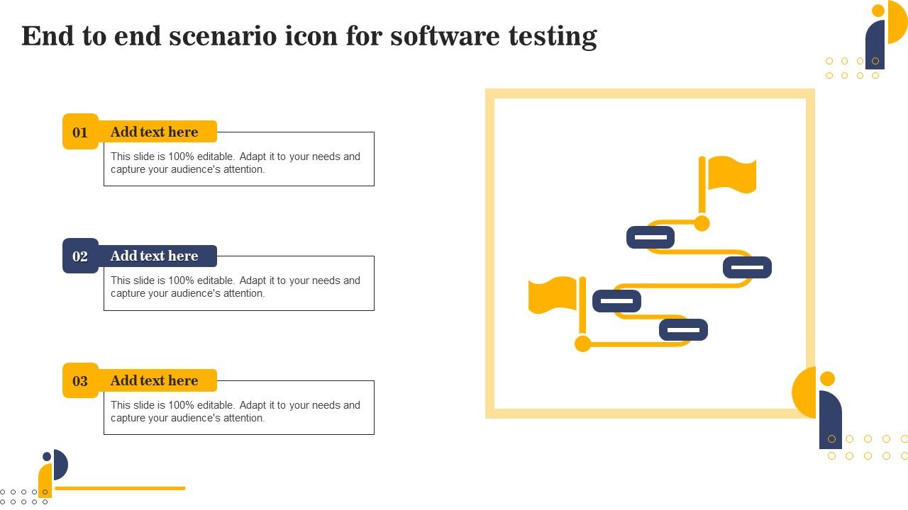 End To End Scenario Icon For Software Testing Icons Pdf