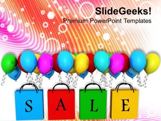 Enjoy Shopping In Sale Season PowerPoint Templates Ppt Backgrounds For Slides 0613 Slide01