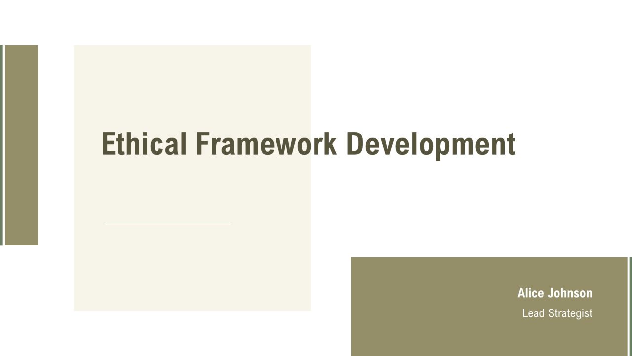 Ethical Framework Development PPT Template AT