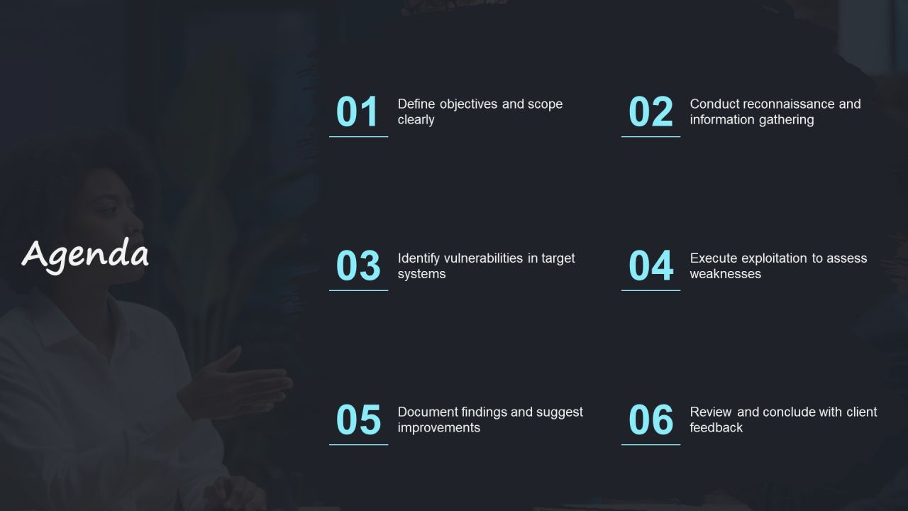 Ethical Hacking Process Steps PPT Guidelines AT Slide02