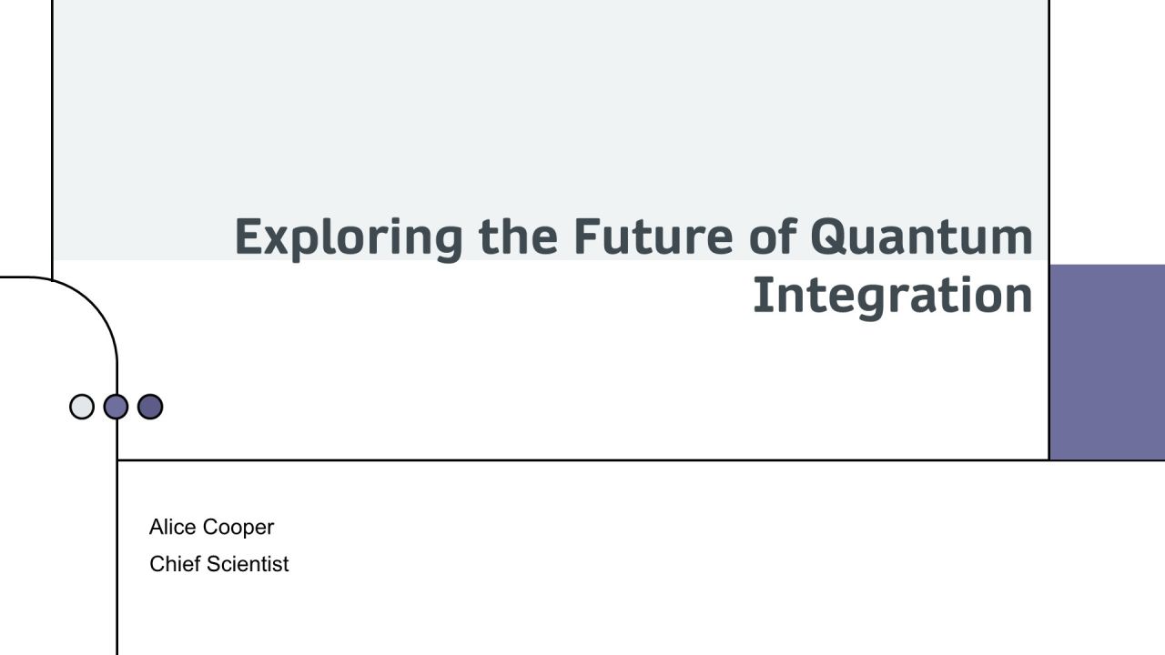 Exploring The Future Of Quantum Integration PPT Guidelines AT