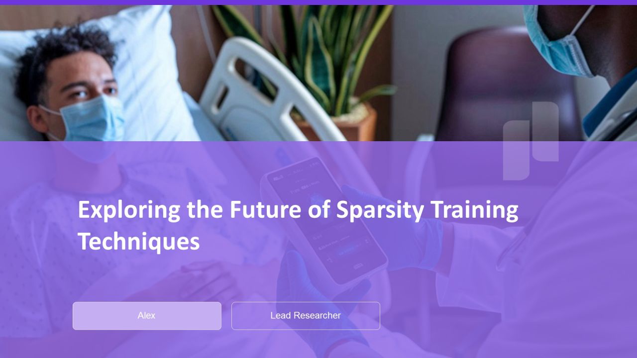Exploring The Future Of Sparsity Training Techniques PPT Guidelines AT