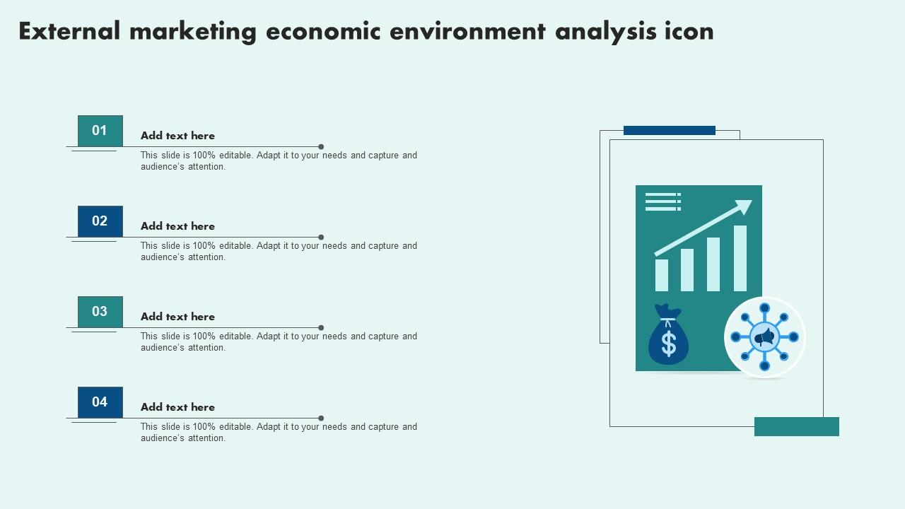 External Marketing Economic Environment Analysis Icon Pictures Pdf