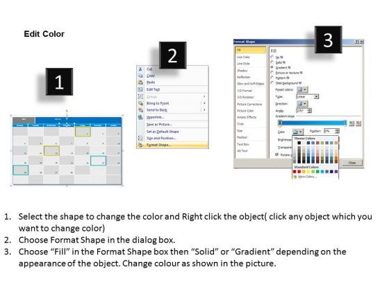 February 2013 Calendar PowerPoint Slides Ppt Templates