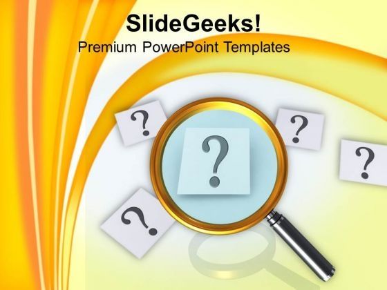 Finding Answer To Question Magnifying PowerPoint Templates Ppt ...