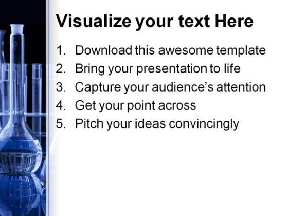 Flasks Science Powerpoint Template 0610 Flasks Science Powerpoint Template 0610