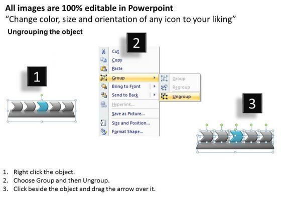 Flow Ppt Background Five Steps Working With Slide Numbers Linear Process 4 Image Slide02