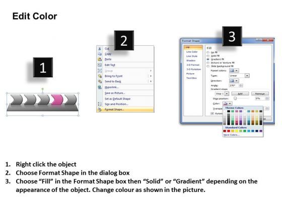 Flow Ppt Background Five Steps Working With Slide Numbers Linear Process 5 Image Slide03