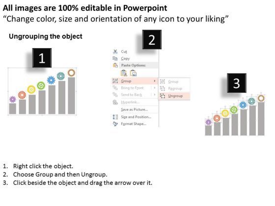 Gear Graph For Sustained Competitive Advantage PowerPoint Templates