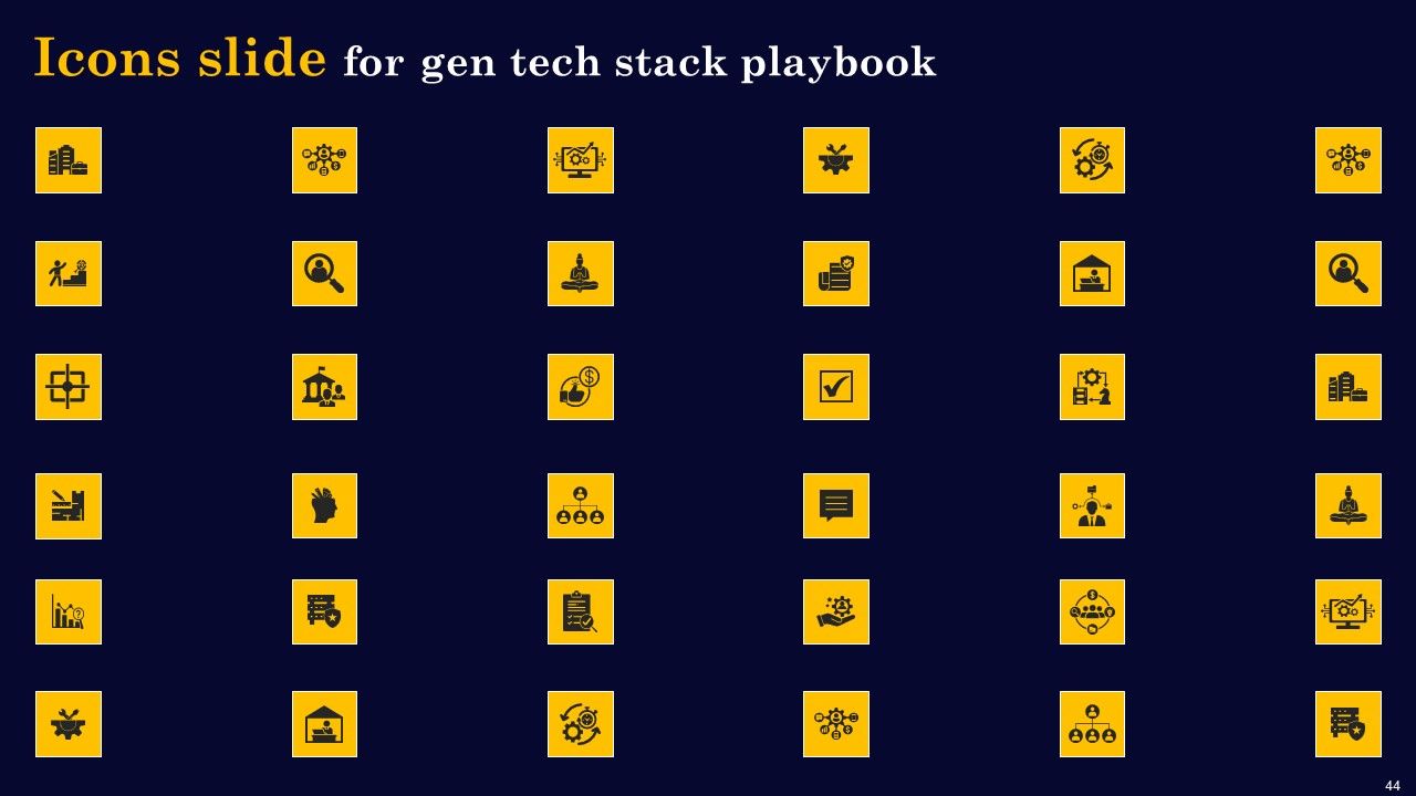 Gen Tech Stack Playbook Ppt PowerPoint Presentation Complete Deck With Slides Slide44